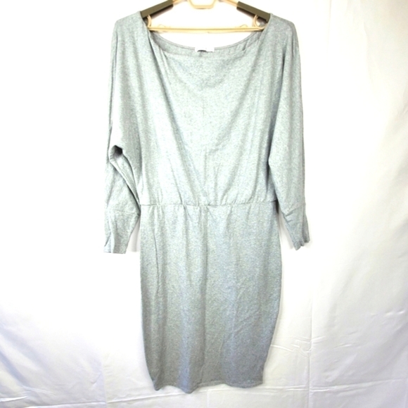 Rebdolls Dolman Sleeve Midi Dress Size 4X Stretch Gray Y2K Casual Soft Stretch - Picture 1 of 16